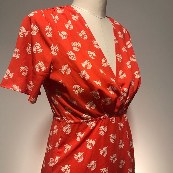 NWT Red Wrap Dress by Dress Forum ▪️sz Large - Picture 6 of 8